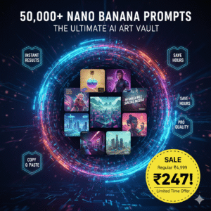 25,000+ Nano Banana Prompts: ULTIMATE AI Art & Design Bundle (Limited Edition)